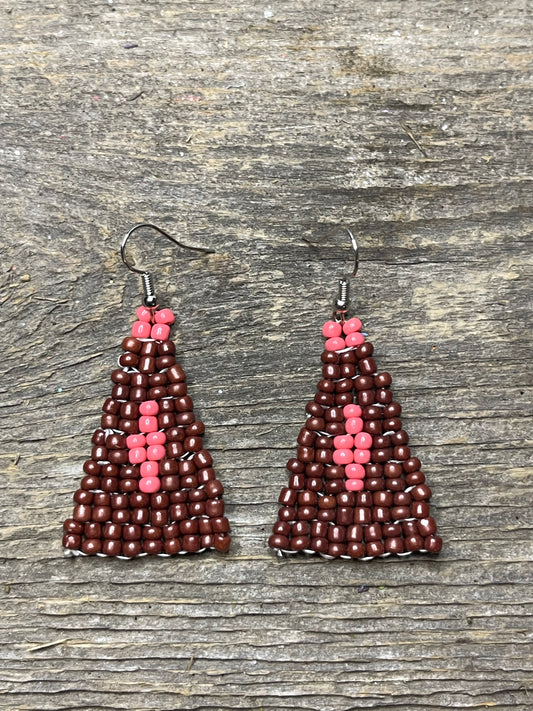 Medium Hand Sewn Beaded Earrings