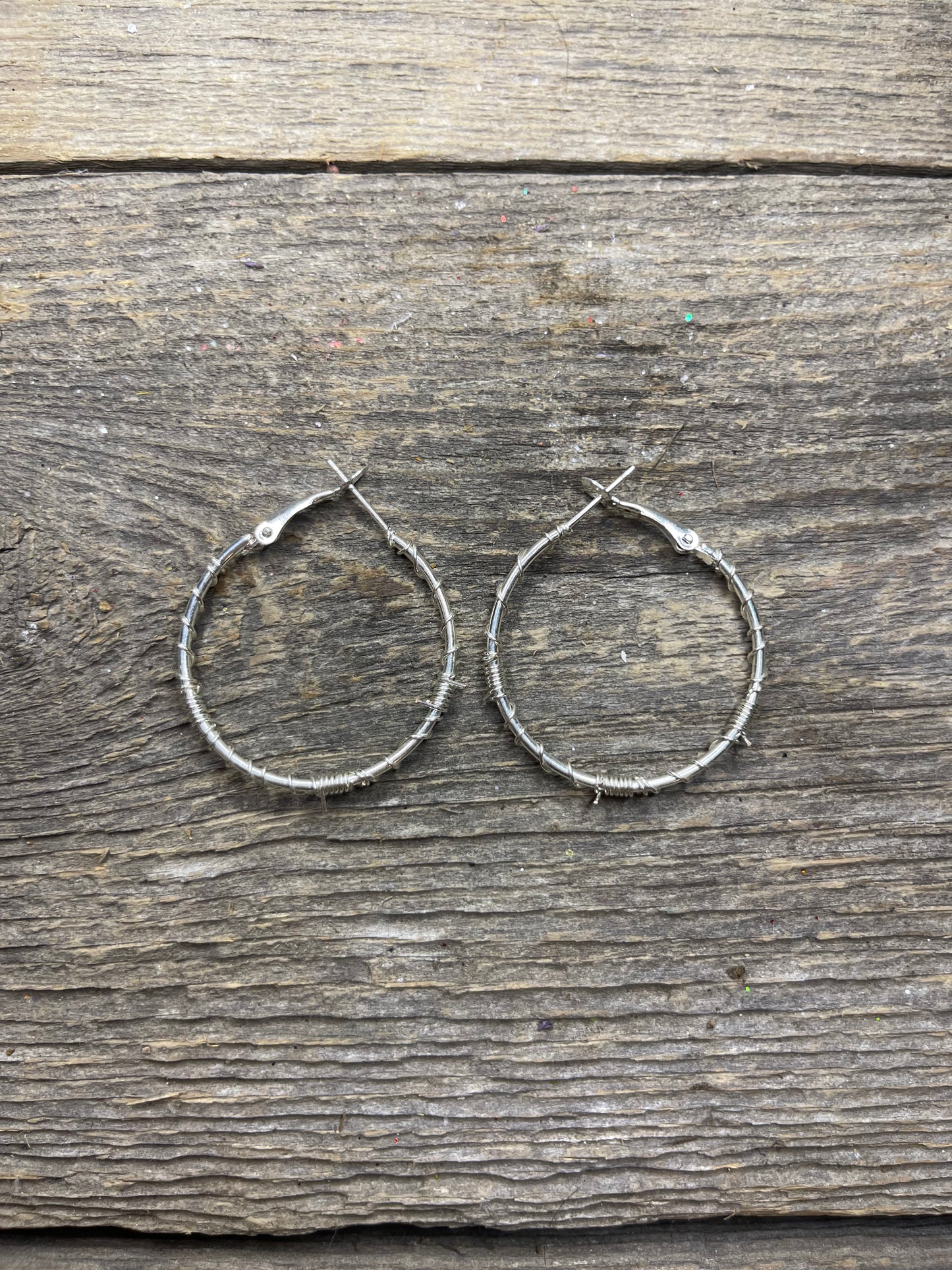 Barbwire Small Hoop Earrings